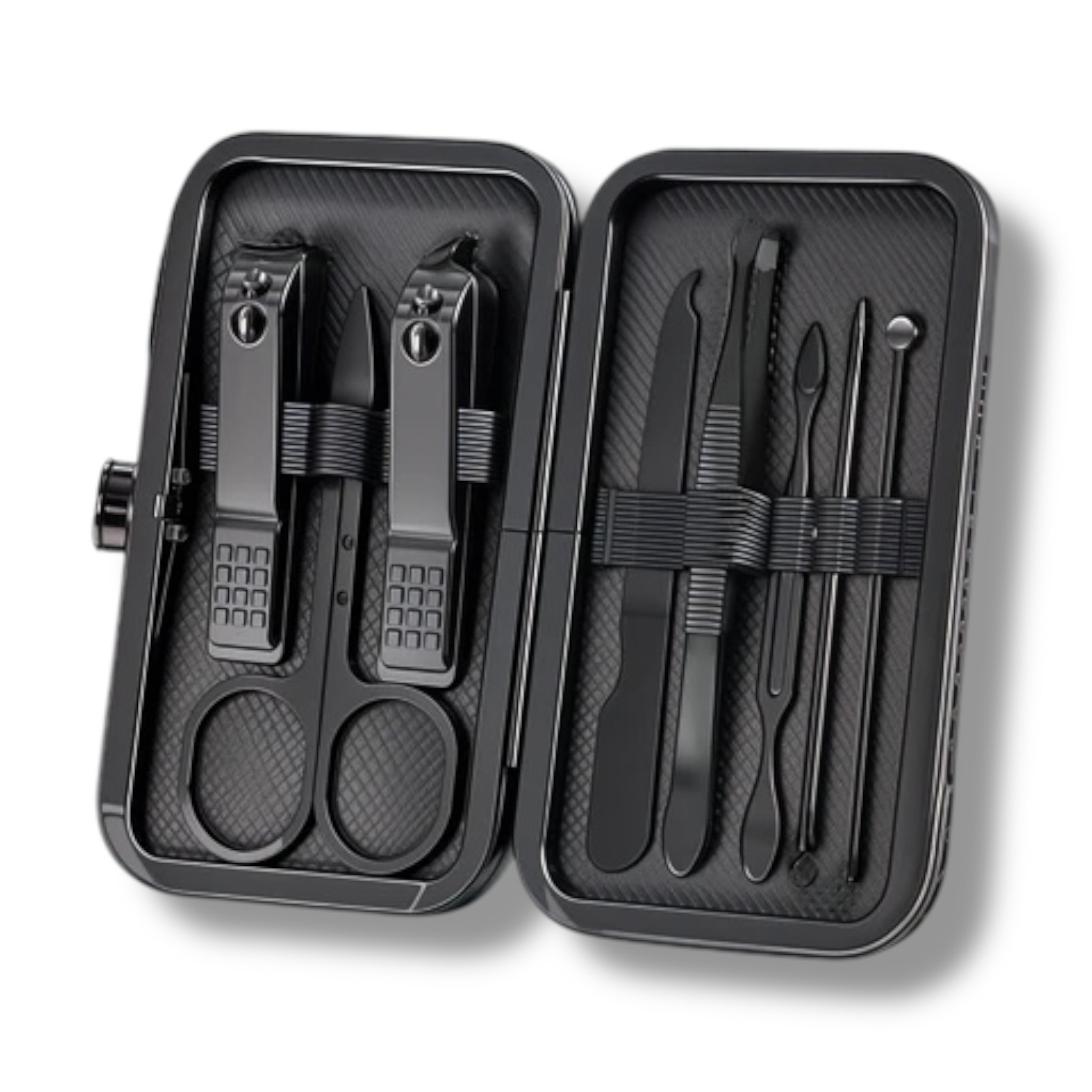 Set Manicure x12 Negro