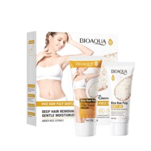 Set Crema Depilatoria Bioaqua De Arroz