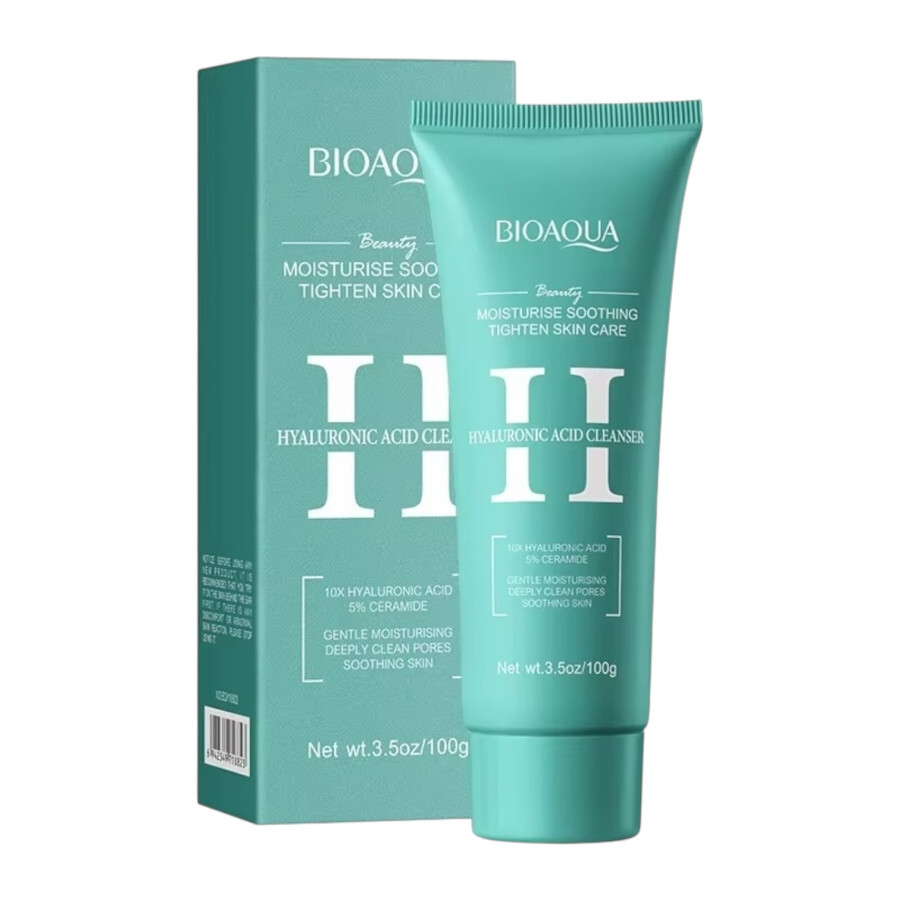 Jabon Facial Bioaqua Acido Hialuronico Aguamarina