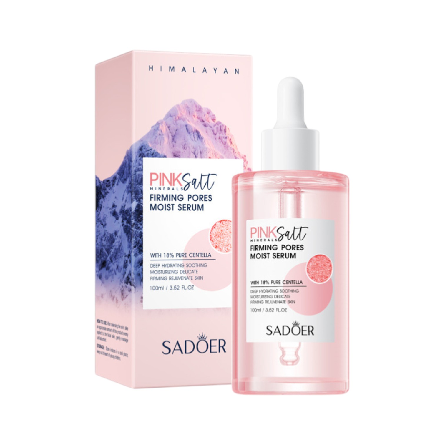 Suero Facial Sadoer Reafirmante De Poros De Sal De Rosas